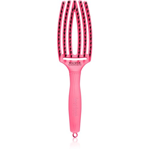 Olivia Garden Fingerbrush L´amour ravna krtača za lase Hot Pink Cene