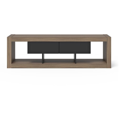 TemaHome Crna/smeđa TV komoda u dekoru oraha 175x52 cm Nara – Cene