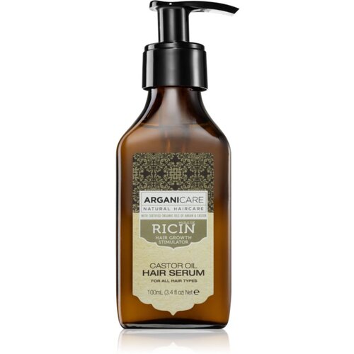 Arganicare Ricin Castor Oil Hair Serum serum za lase za vse tipe las 100 ml Cene