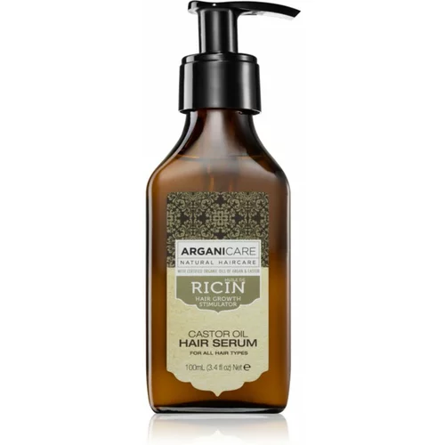 Arganicare Ricin Castor Oil Hair Serum serum za lase za vse tipe las 100 ml