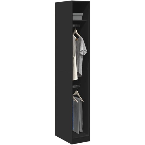  Ormar crni 30 x 50 x 200 cm od konstruiranog drva Cene