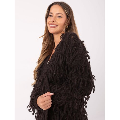 RUE PARIS Sweater-MI-SW-0820.85-dark brown Slike