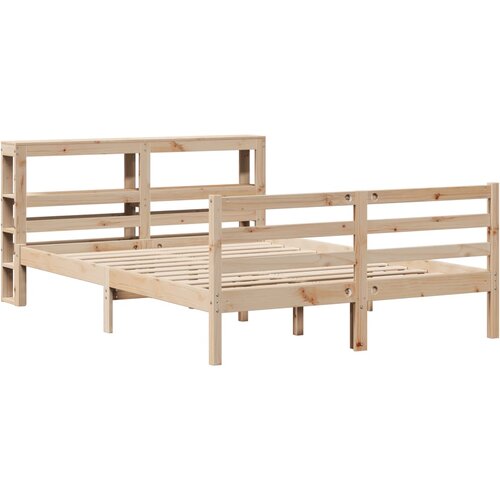 VidaXL Okvir kreveta bez madraca 120 x 190 cm od masivne borovine Slike