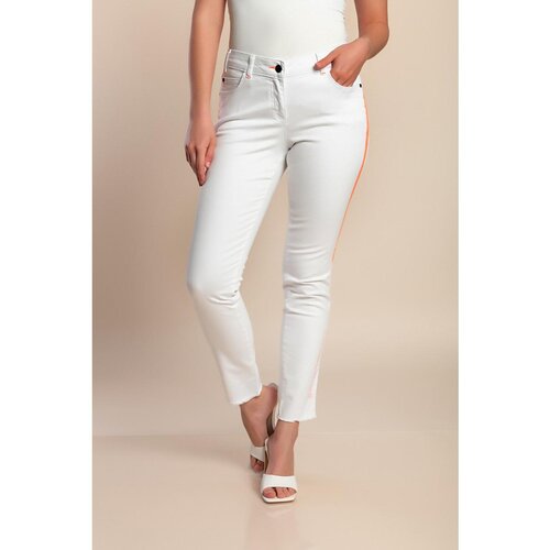 Fenzy Plus Size Oprijete Kavbojke, Bele Cene