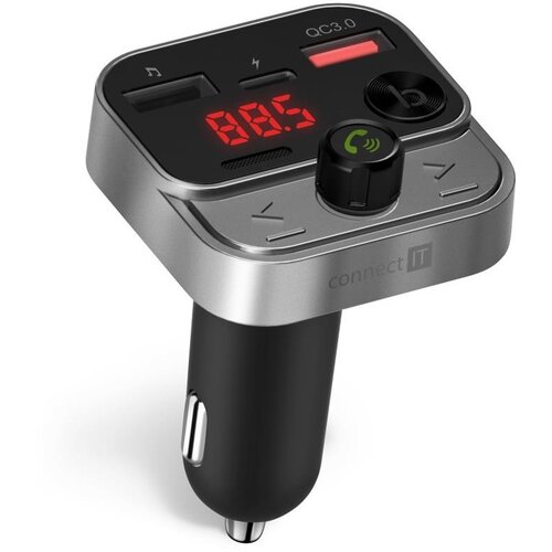 Connect IT CCC-8900-AN - fm predajnik za automobil sa handsfree funkcijom crna/srebrna Slike
