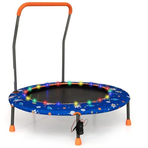 Notranja igrala &amp;gt; Igrače in hobi &amp;gt; Igralnica Mini trampolin za otroke, 92 cm z LED osvetlitvijo in odstranljivim ročajem Slike