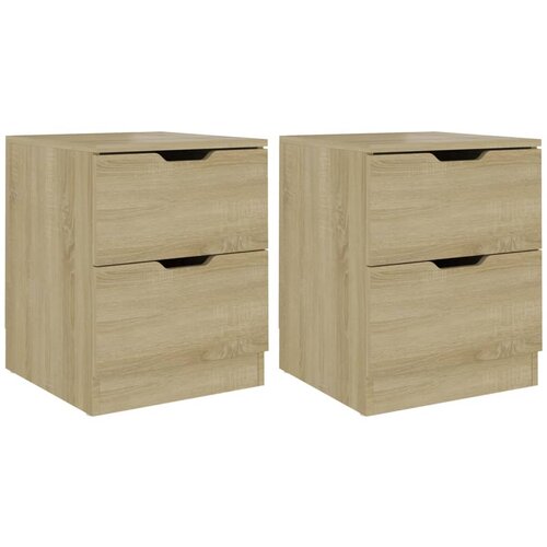 Maison Chic Dvo delni komplet Nočne omarice - Nočne mize sonoma hrast 40x40x50 cm inženirski les, (21686951) Slike