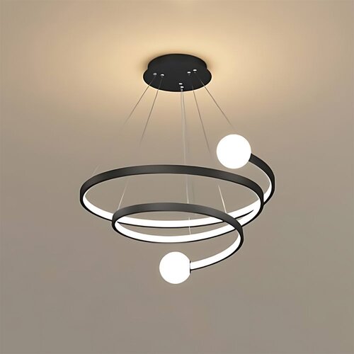 Toolight Viseća lampa spiralnog oblika LHJ029-CP BLACK Slike