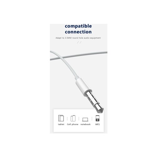 Jellico slu&amp;scaron;alke EP3A s 3,5 mm vtičem in mikrofonom s silikonskimi čepki - bele Slike