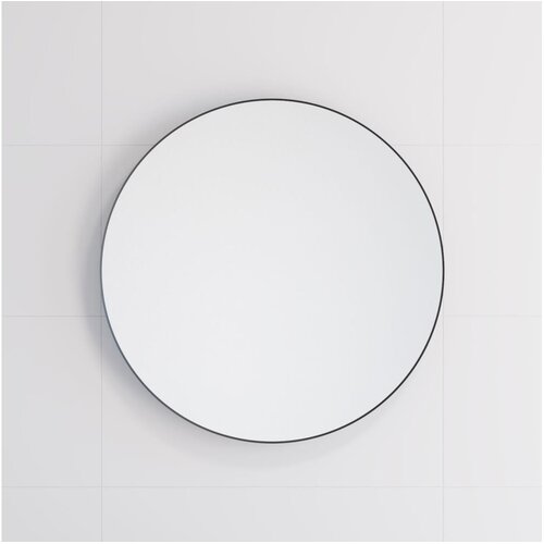  Ogledalo za kupatilo BORGSTED, prečnik 60 cm, crno Slike