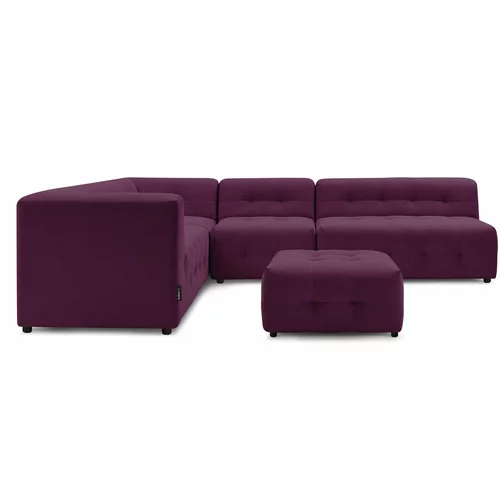 Bobochic Paris Temno vijolični kotni kavč (levi kot) Kleber - Bobochic Paris