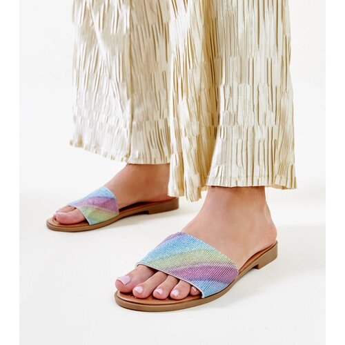 Gemre Multicolored Shiny Anilsa Flip-Flops Cene