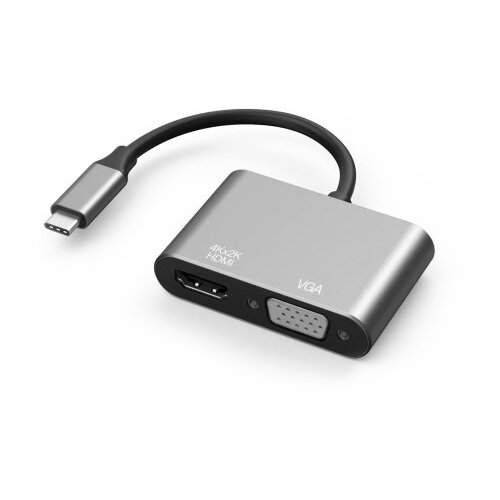  Adapter type c na hdmi + vga sivi ( AD535 ) Cene
