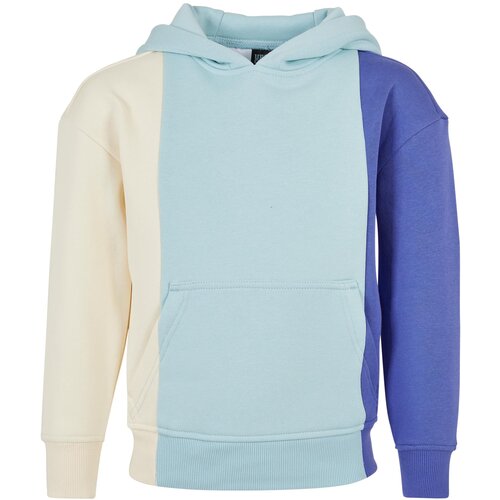 Urban Classics Kids Girls Tripple Hoody whitesand/oceanblue/purpleday Slike