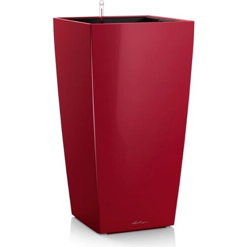LECHUZA Okrasni lonci Cubico Premium 40 komplet - Scarlet rdeča visoki sijaj Cene