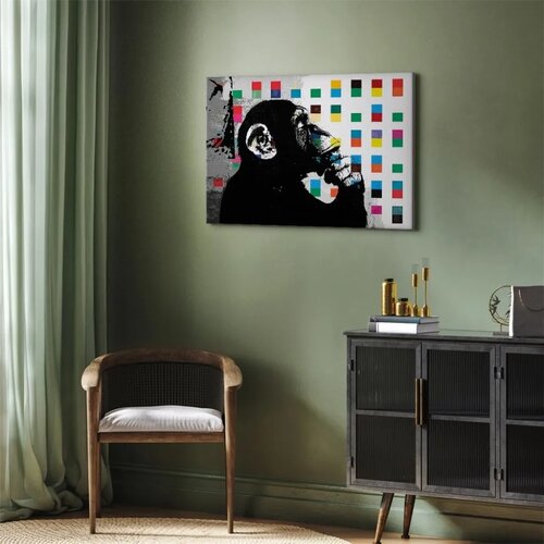  Slika - Banksy The Thinker Monkey 60x40 Standard Slike