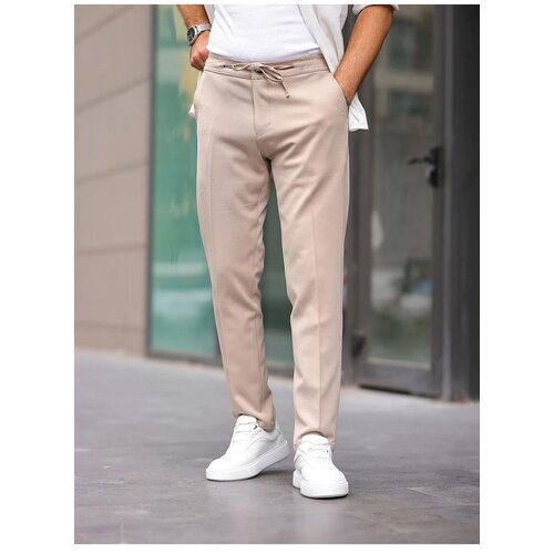 Dewberry 15728 Slim Fit Jogger Mens Trousers-CREAM Cijene