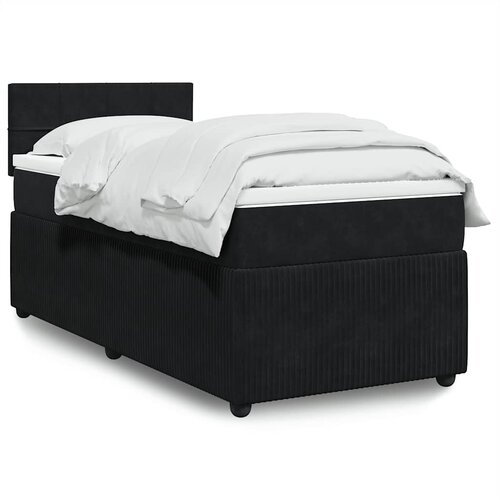 Box spring krevet s madracem crni 80 x 200 cm bar&scaron;unasti Cijene