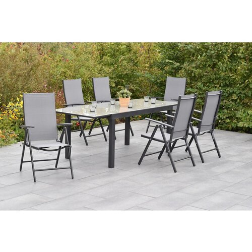 Gardenson Vrtni Set Amalfi, 7-Delni, Siva Cene