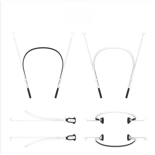 INF Zamenljivi del - Samsung Galaxy Buds 4 Pro/Buds 4 silikonski trak Black&White, (5000323440) Cene