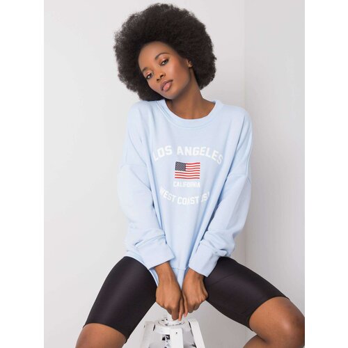 RUE PARIS Sweatshirt-RV-BL-6670.14-light blue Cene