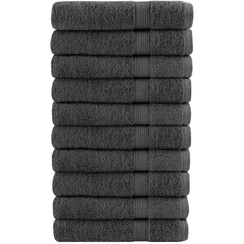 vidaXL Premium brisače za savno 10 kos antracit 80x200cm 600gsm bombaž Cene