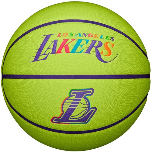 Wilson Los Angeles Lakers NBA Team Neon ko&scaron;arkarska žoga 7 Cene