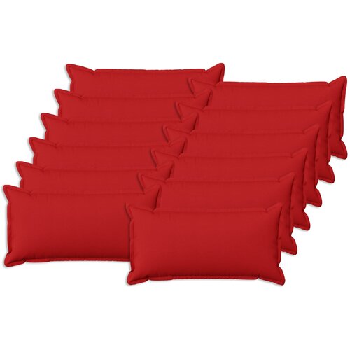  Presvlaka za jastuk 12 pcs HOUTEN Crvena 40 x 80 cm Umjetni lan Cene