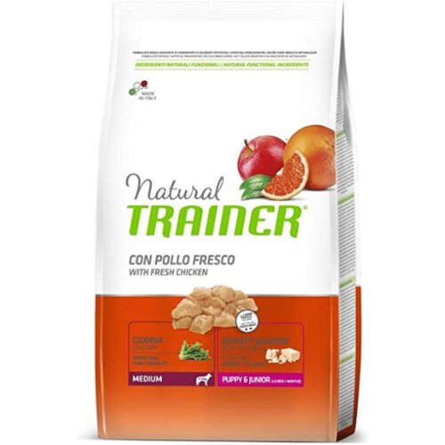 Natural trainer dog medium puppy & junior sveža piletina - 12 kg Slike