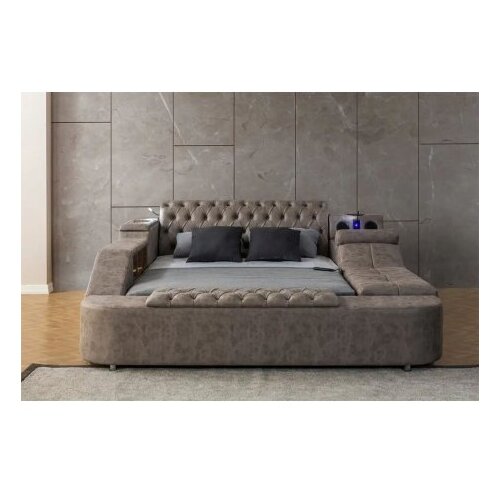Hanah home bračni krevet dorwell smart brown Cene