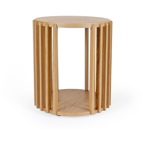 Woodman Hrastova mizica Drum, ø 53 cm Cene