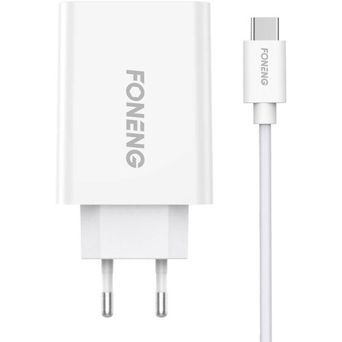 Foneng Hitri polnilec 1x USB EU43+ kabel USB Type C, (20627429) Cene