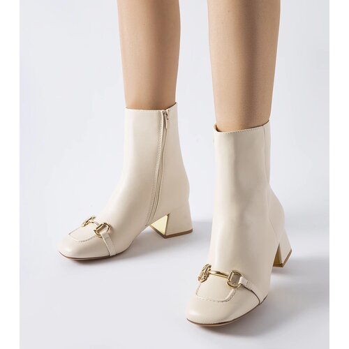 Gemre Beige block heel ankle boots Prewitt Cijene
