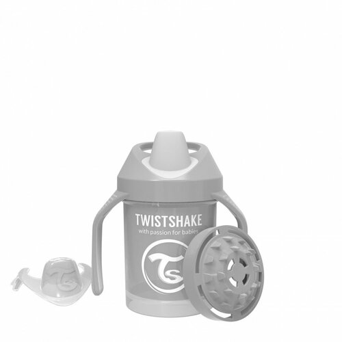 Twistshake mini cup 230 ml 4 m pastel grey TS78272 Slike