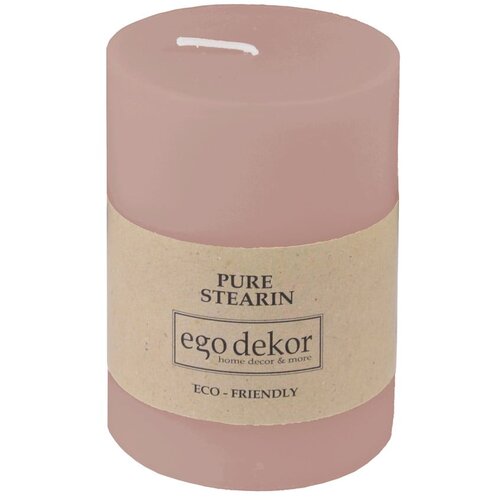 Eco candles by Ego dekor Roza svijeća Friendly, vrijeme gorenja 37 h Slike