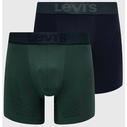 Levi's Boksarice 2-pack moški, zelena barva