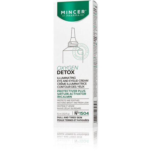 Mincer Pharma OXIGEN DETOX N&amp;deg; 1504 - Krema za posvetljenje predela oko očiju i očnog kapka 15ml Slike