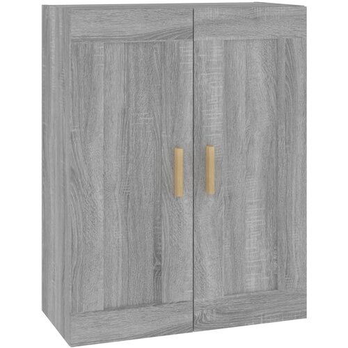 Maison Chic Stenska omarica - Zidna omarica siva sonoma 69,5x32,5x90 cm inženirski les iu77, (22062450) Slike