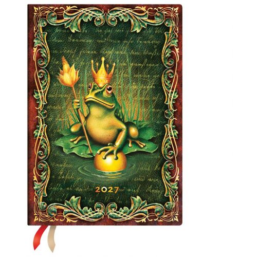 PLANER TJEDNI 2027-12,5X18CM-MIDI HORIZ. S GUMICOM FROG PRINCE PAPERBLANKS DE1927-6 Cijene