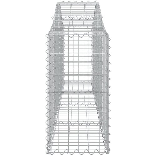  Gabionska ko&amp;scaron;ara s lukom 200 x 30 x 60/80 cm pocinčano željezo Slike