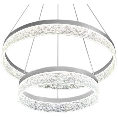  LED luster na sajli GALA LED/54W/230V prečnika 60 cm srebran Slike