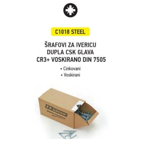 FF_Group FF Set pozi &scaron;rafova za ivericu 6,0X25 500/1 Cene