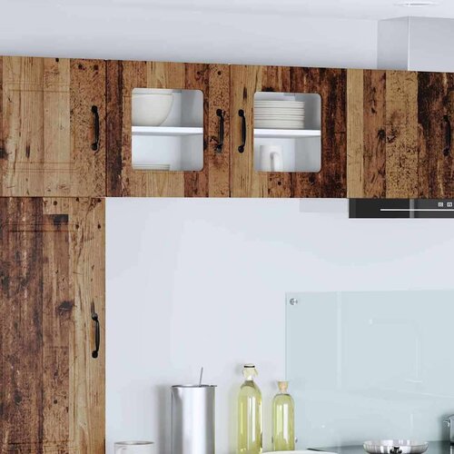  Zidni kuhinjski ormarić Zidne 2 pcs Staro drvo 40 x 31 x 40 cm Slike