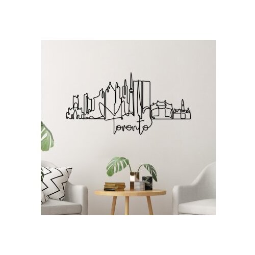 WALLXPERT dekorativni metalni zidni pribor toronto crna boja Slike