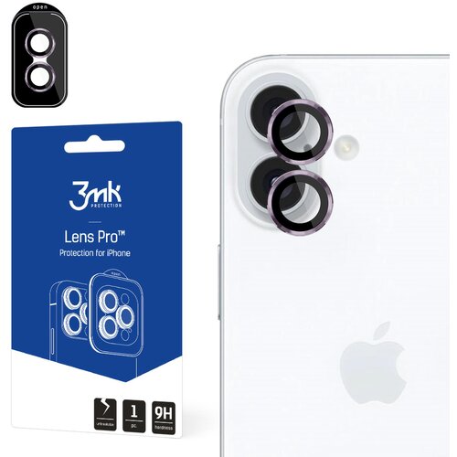 3mk LEČA ZAŠČITA PRO ROZA KALJENO STEKLO ZA APPLE IPHONE 16/16 PLUS, (21976177) Cene