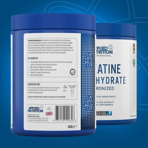 Applied Nutrition creatine monohydrate &amp;ndash; 100% mikronizovani kreatin 500 Slike