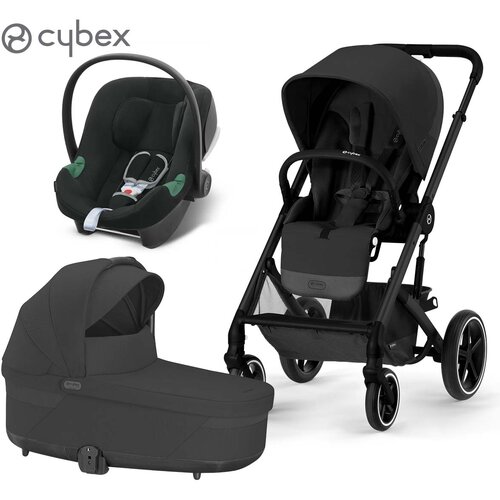 Cybex Gold® otroški voziček 3v1 balios™ s lux moon black (black frame) + aton™ b2 volcano black Cene