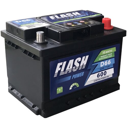 FLASH POWER akumulator 12v 66Ah desno+ Slike