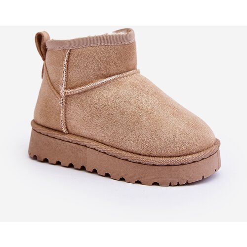 Boto Children's Snow Boots Botki Insulated Beige Nallita Cene