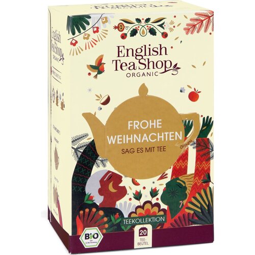 English Tea Shop Bio čajno darilo "Vesel božič", s kartico za osebno sporočilo - 20 čajnih vrečk Cene